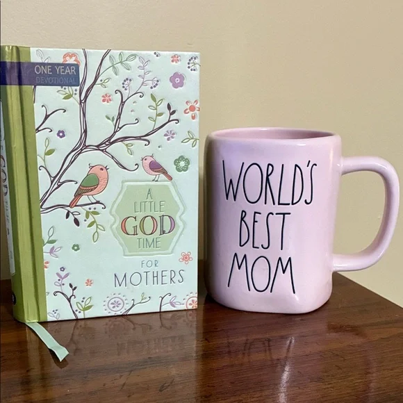 Mother’s Bundle - Rae Dunn Mug & A Little God Time Book - Picture 1 of 15